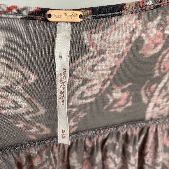 Free People Fiona Boho Long Sleeve Top Size M - Picture 8 of 8